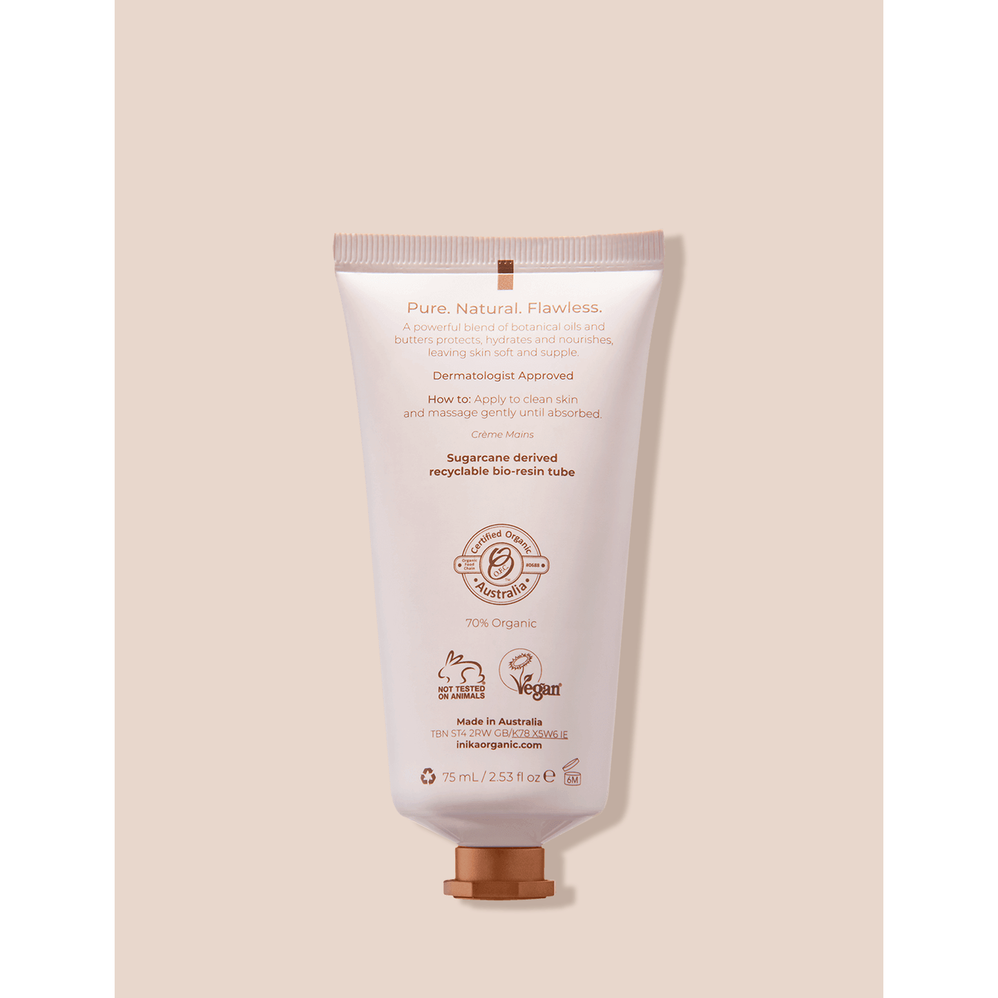 INIKA Organic Phytofuse Renew Hand Cream 75ml