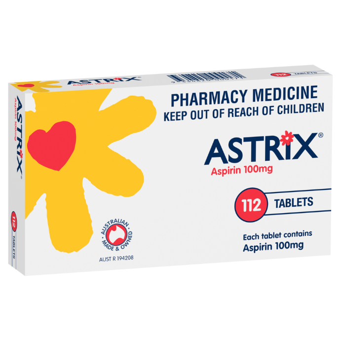 Astrix Aspirin 100mg 112 Tablets