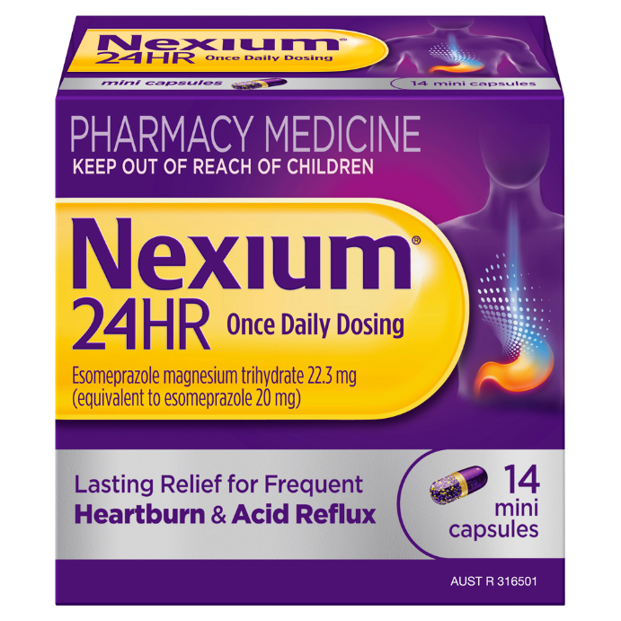 NEXIUM 24HR Once Daily Dosing 14 Capsules