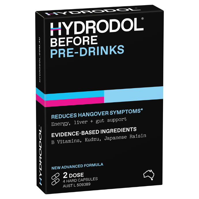 HYDRODOL Before 2 Dose 4 Capsules