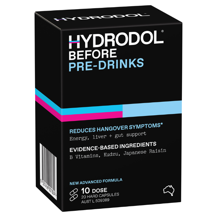 HYDRODOL Before 10 Dose 20 Capsules