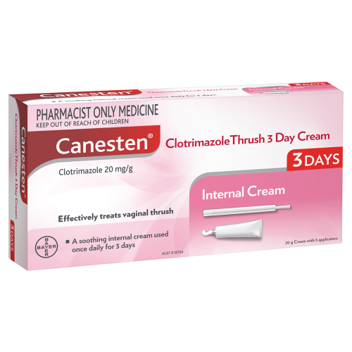 Canesten Clotrimazole 3 Day Thrush Cream 20g