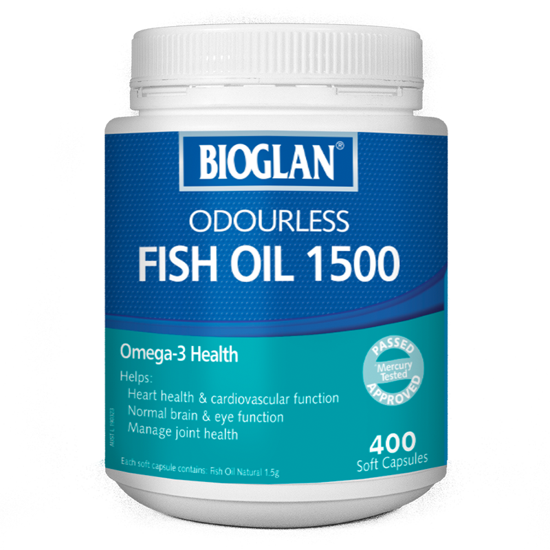 Bioglan Odourless Fish Oil 1500mg 400s