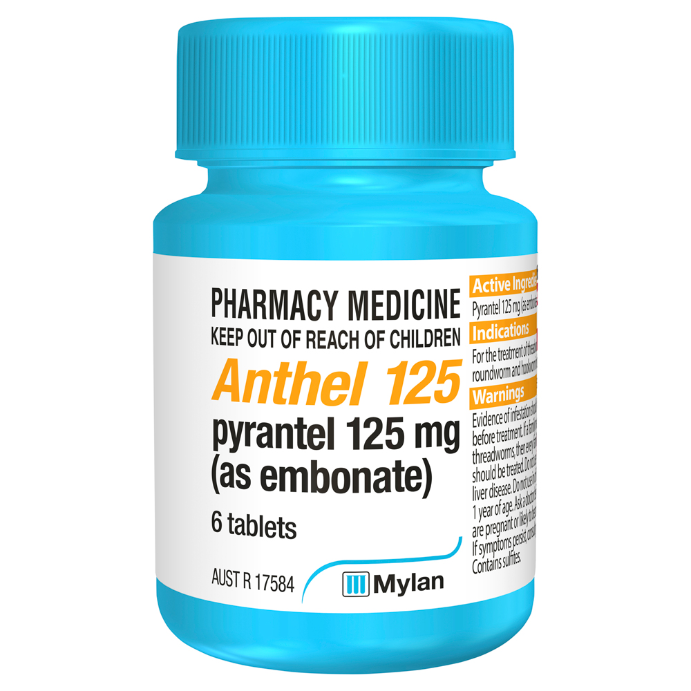Anthel 125mg Tablets 6