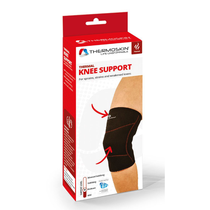 Thermoskin Thermal Knee Support Medium Black
