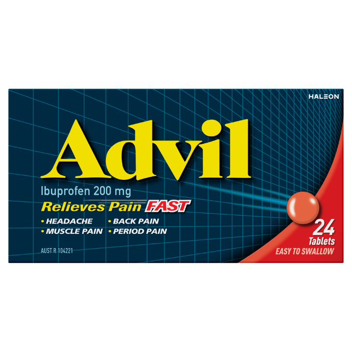 Advil Ibuprofen 200mg 24 Tablets