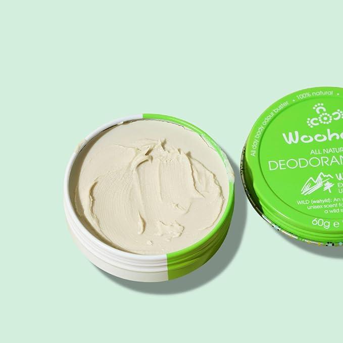 Woohoo Deodorant Paste Wild (Extra Strength Unisex) Tin 60g