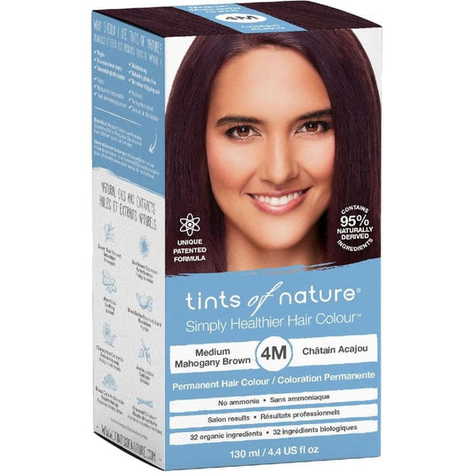 Tints of Nature Permanent Hair Colour 4M (Medium Mahogany Brown)