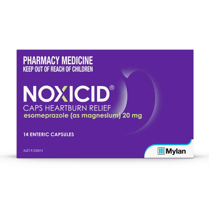 Noxicid Heartburn Relief Esomeprazole (As Magnesium) 20mg 14 Capsules