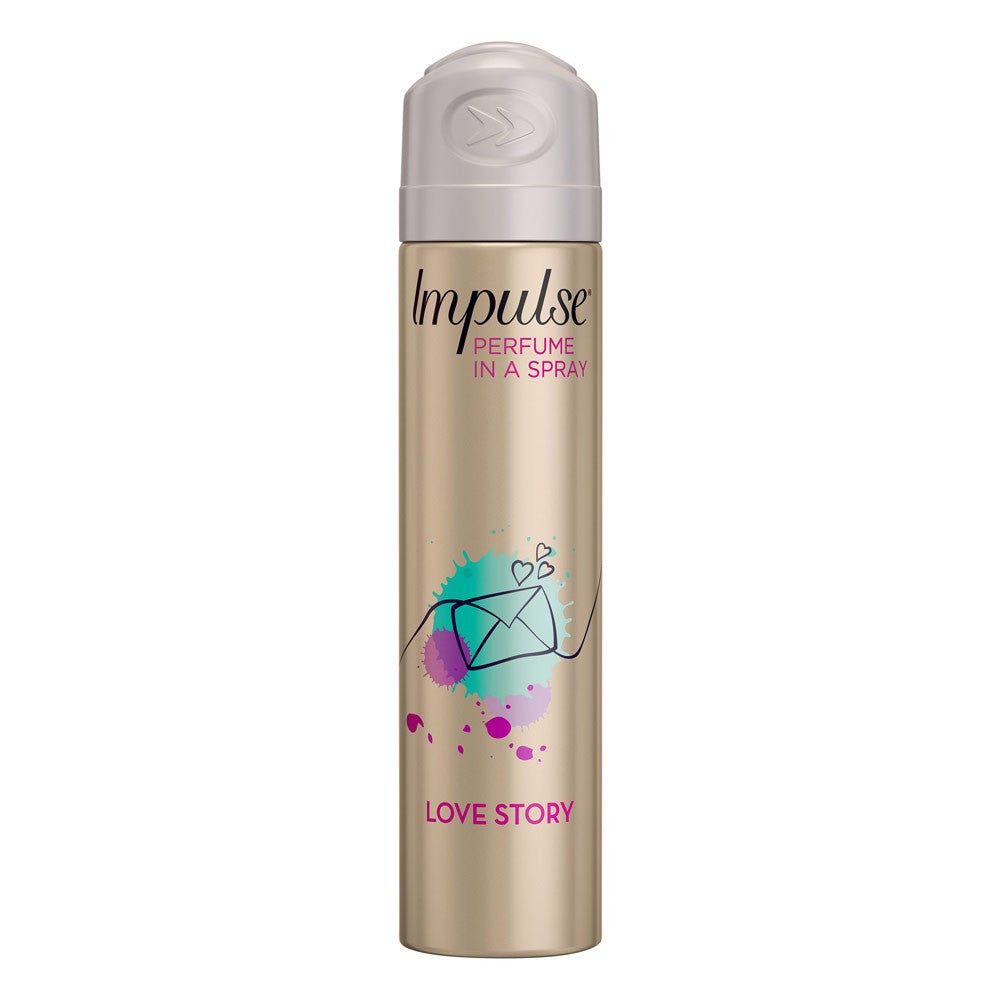 Impulse Body Spray Aerosol Deodorant Love Story 75ml