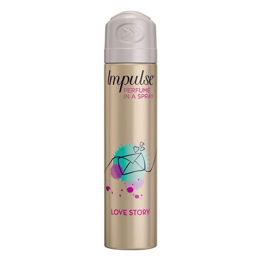 Impulse Body Spray Aerosol Deodorant Love Story 75ml