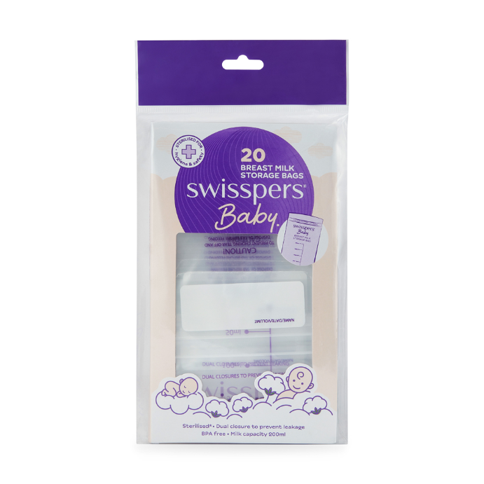 Swisspers Breast Milk Storage Bags 20 Pack