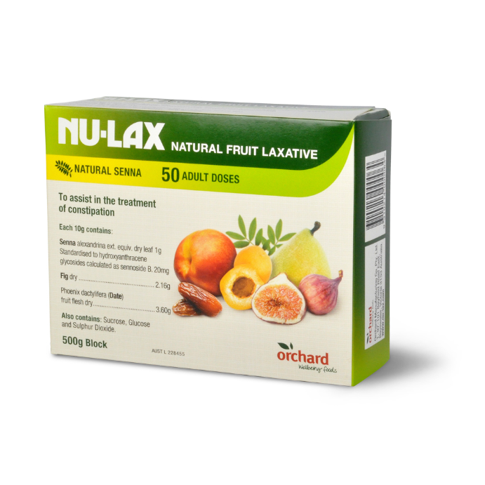 Nu-Lax Fruit Laxative Block 500g