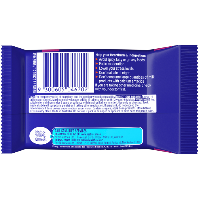 Quick Eze Rapid Relief Forest Berry Flavour 24 Tablets