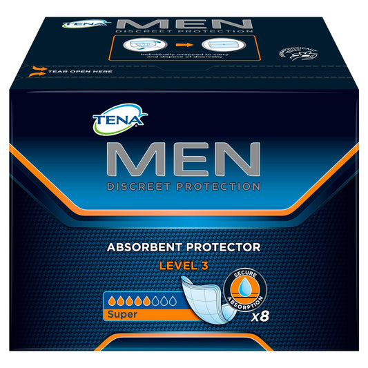 TENA Men Active Fit Absorbent Protector Level 3 Super 8 Pack