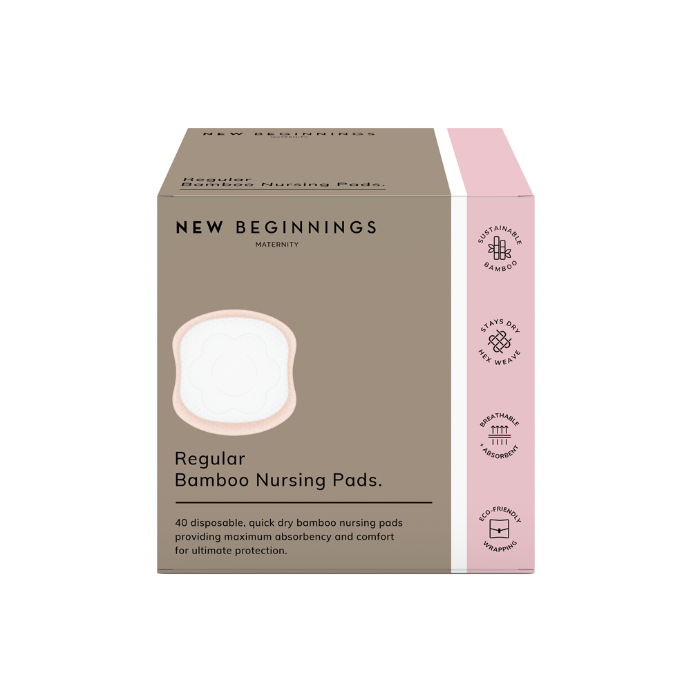 New Beginnings Regular Bamboo Nursing Pads 40 Pack