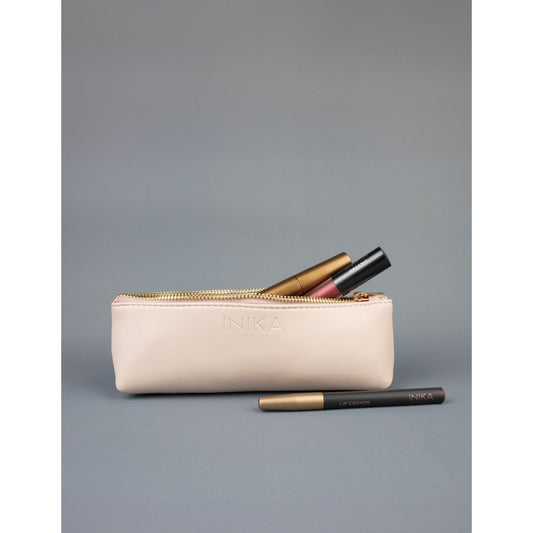 INIKA Organic Vegan Leather Cosmetic Pouch