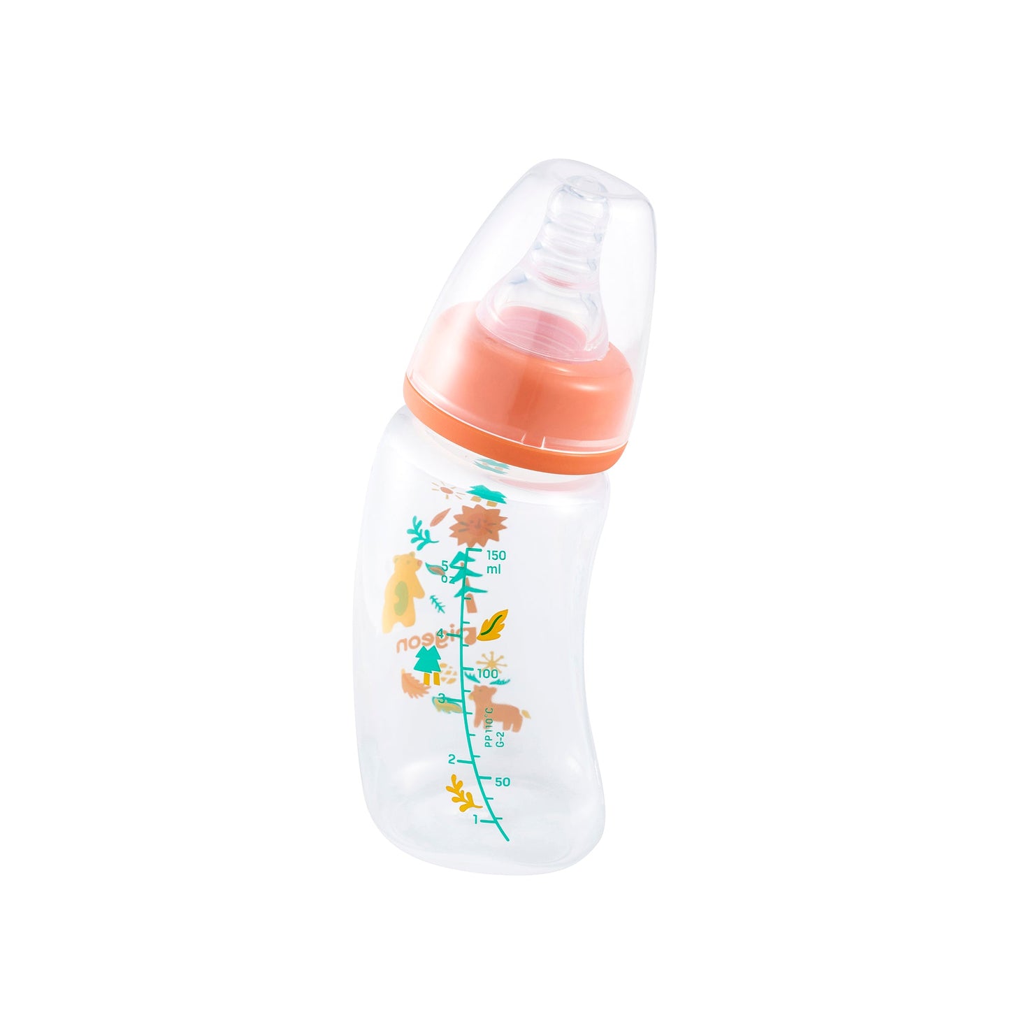 PIGEON FLEXIBLE CURVE BOTTLE PP FOREST 150ML