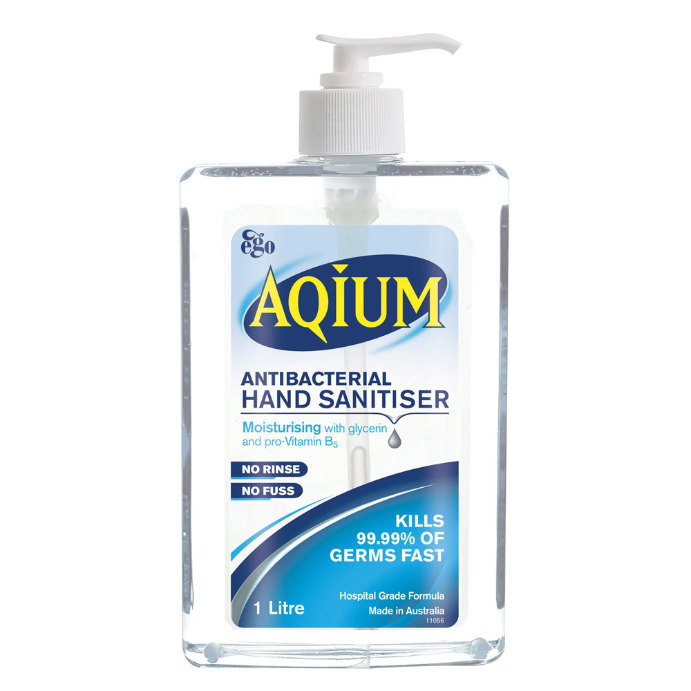 Ego Aqium Antibacterial Hand Sanitiser Gel 1L