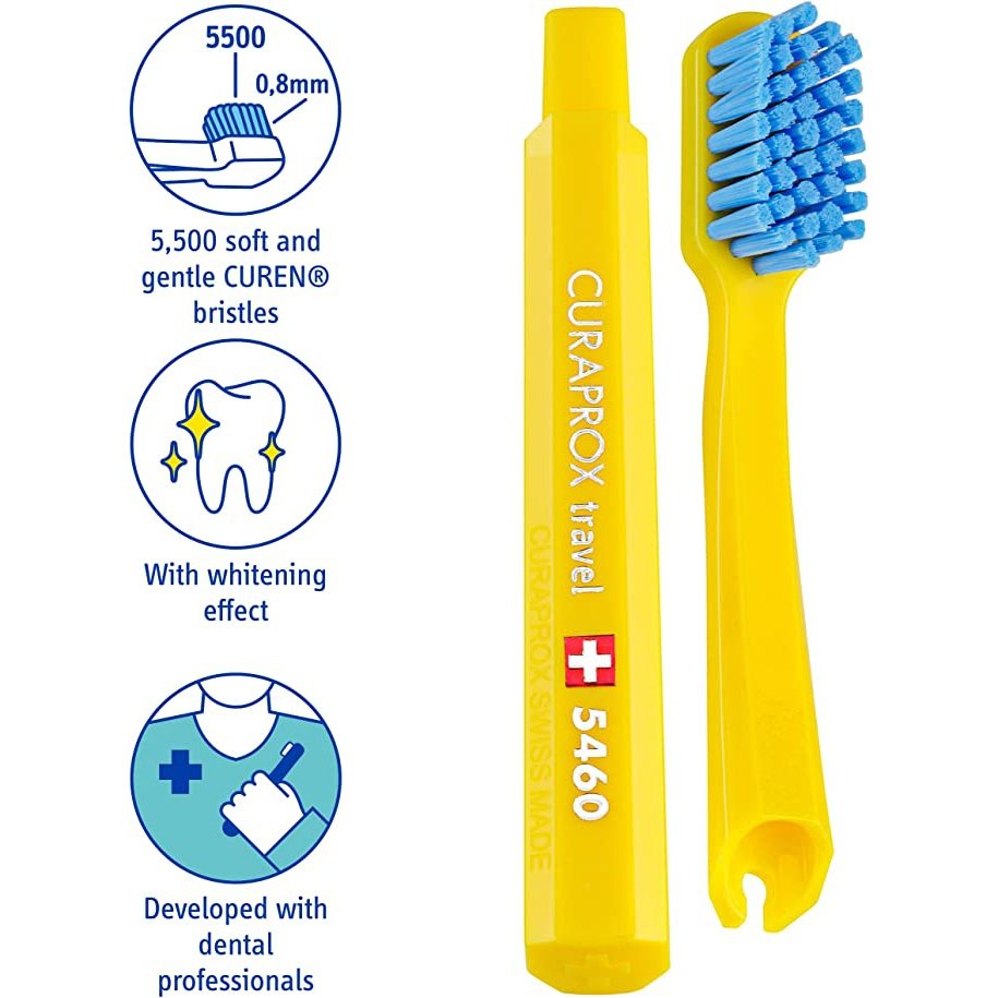 Curaprox Travel Set with Toothbrush & Toothpaste (Assorted Colours)