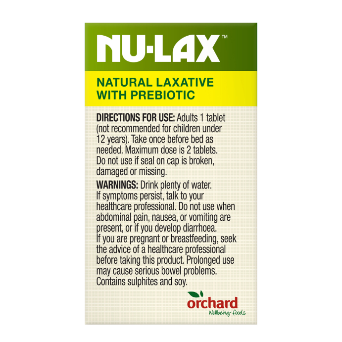 Nulax Natural Laxative Aloe Tab 40 Pack