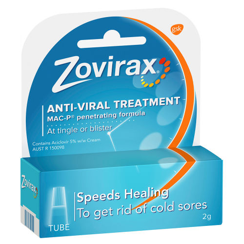 Zovirax Cold Sore Cream Tube 2g