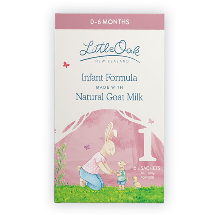 LittleOak Natural Goat Milk Infant Formula 6 x 30g Sachets
