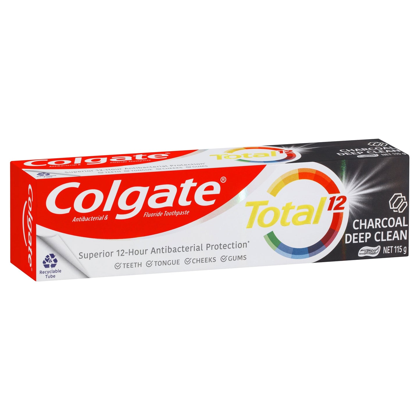 Colgate Total Charcoal Deep Clean Antibacterial Fluoride Toothpaste 115g