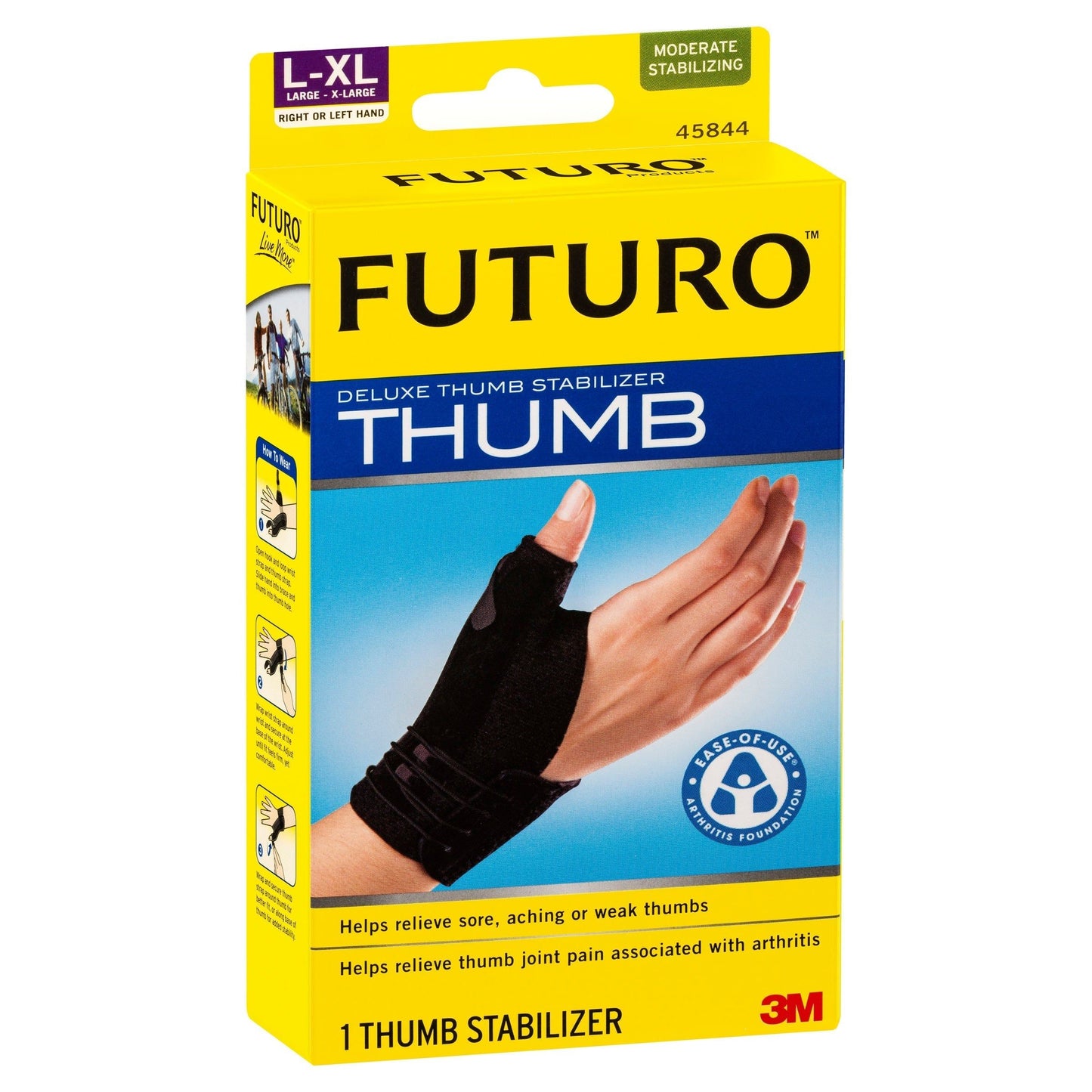 Futuro Deluxe Thumb Stabiliser Black Large/XL