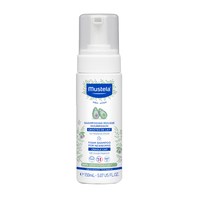 Mustela Newborn Foam Shampoo for Cradle Cap Prevention 150mL