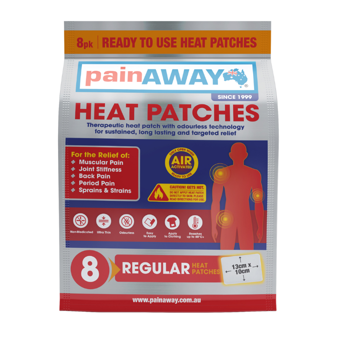 PAIN AWAY Heat Patches Regular 8 Pack