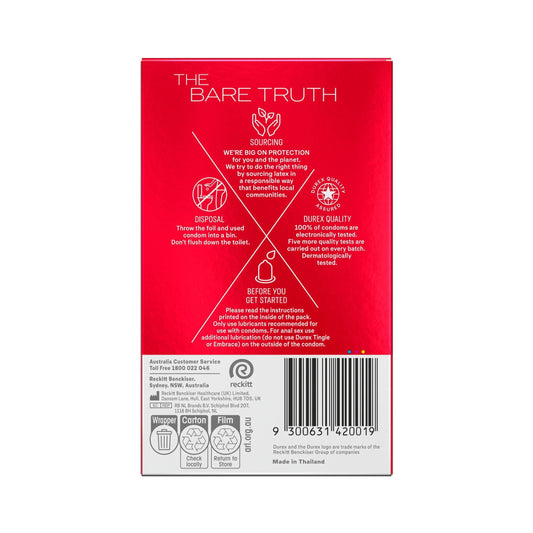 Durex Thin Feel Latex Condoms 30 Pack