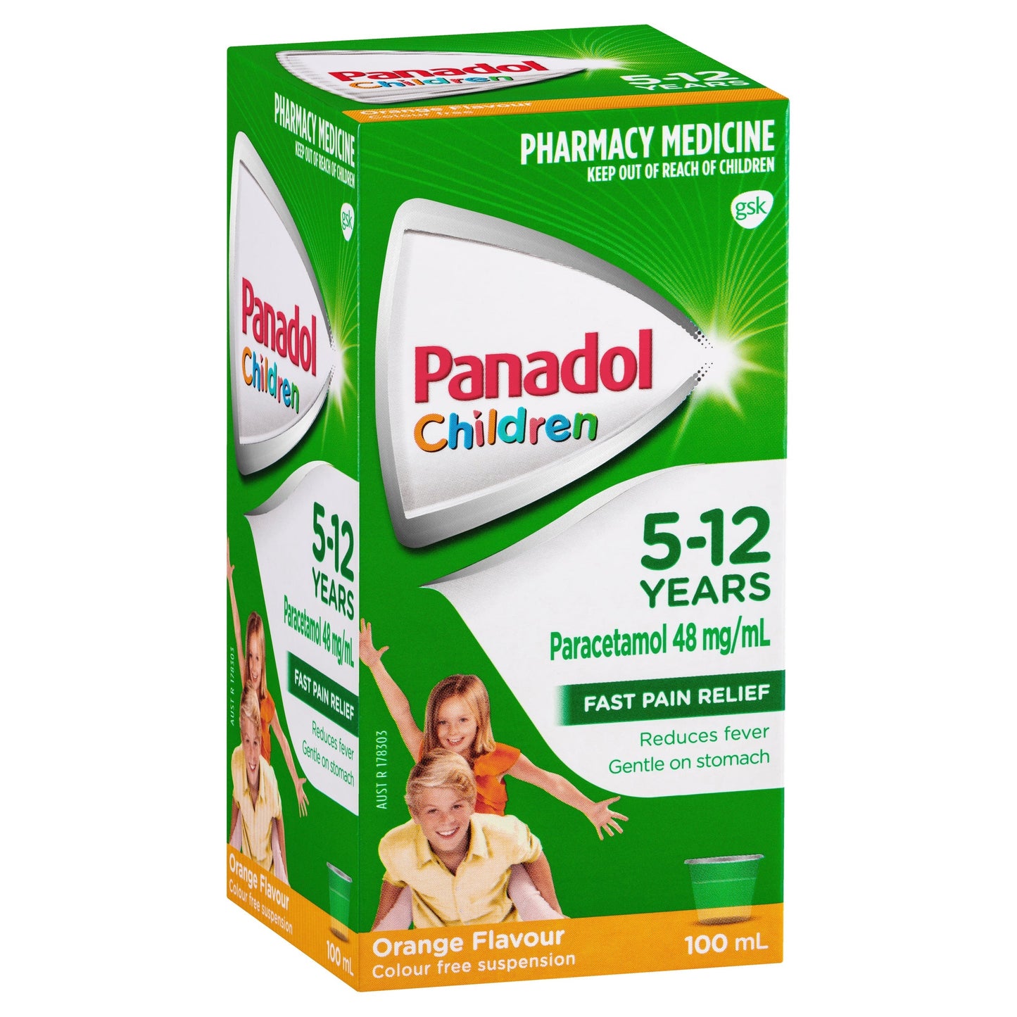 Panadol Children 5-12 Years Orange Flavour 100mL