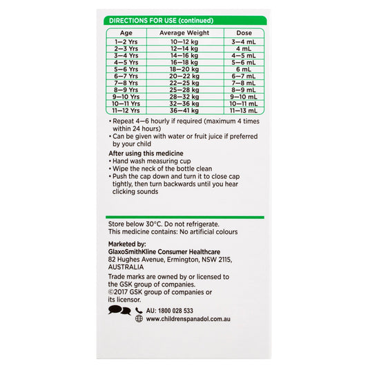 Panadol Children 5-12 Years Orange Flavour 200mL