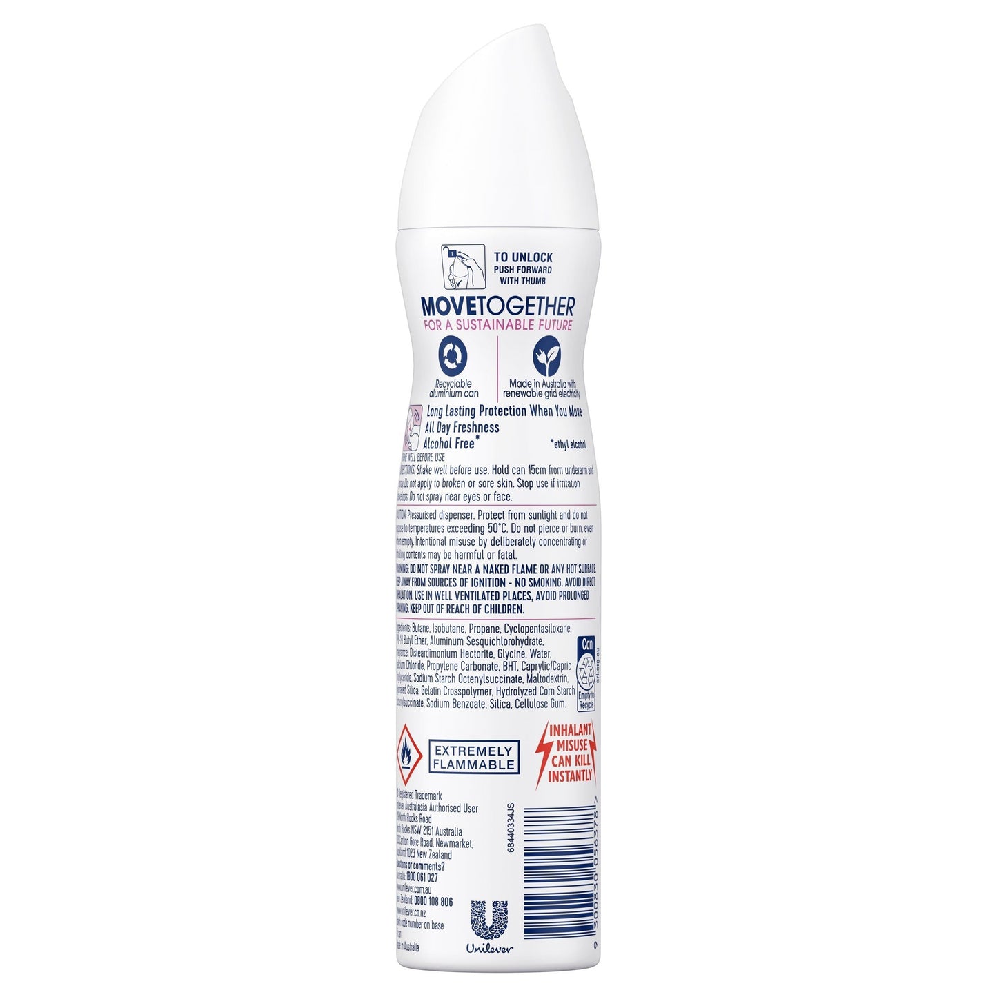 Rexona for Women Antiperspirant Advanced Invisible Pure 220ml