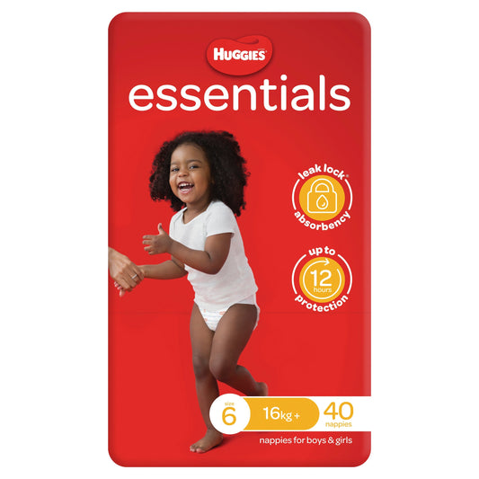 Huggies Essentials Nappies Size 6 (16+kg) 40 Pack