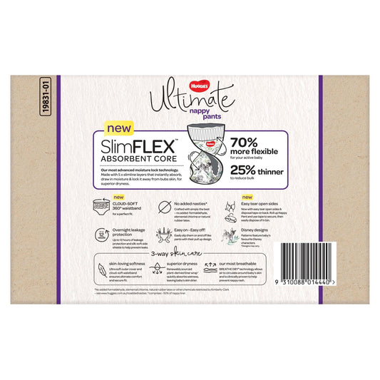 Huggies Ultimate Nappy Pants for Boys & Girls Size 4 (10-15kg) 56 Pack