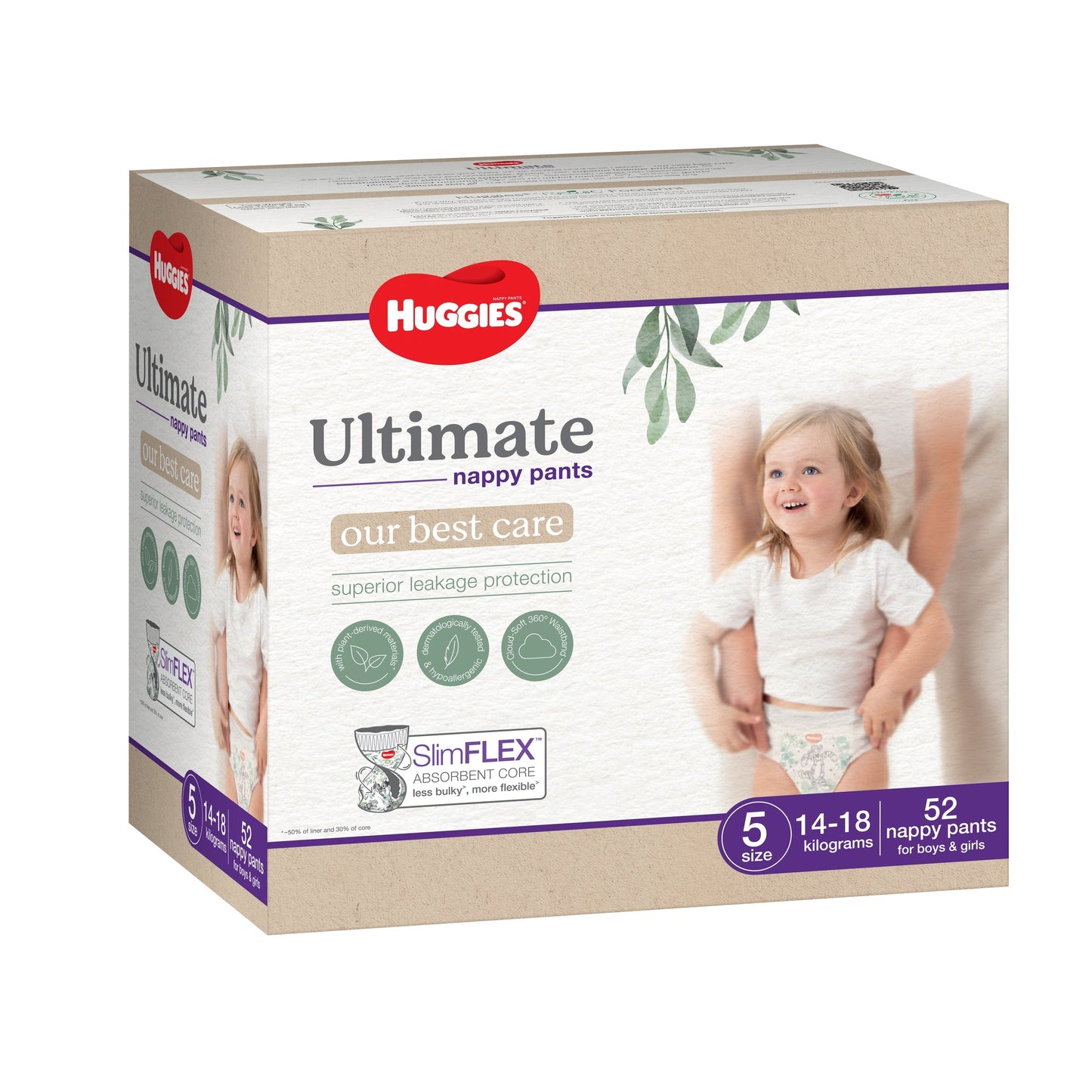 Huggies Ultimate Nappies Size 5 (13-18kg) 52 Pack