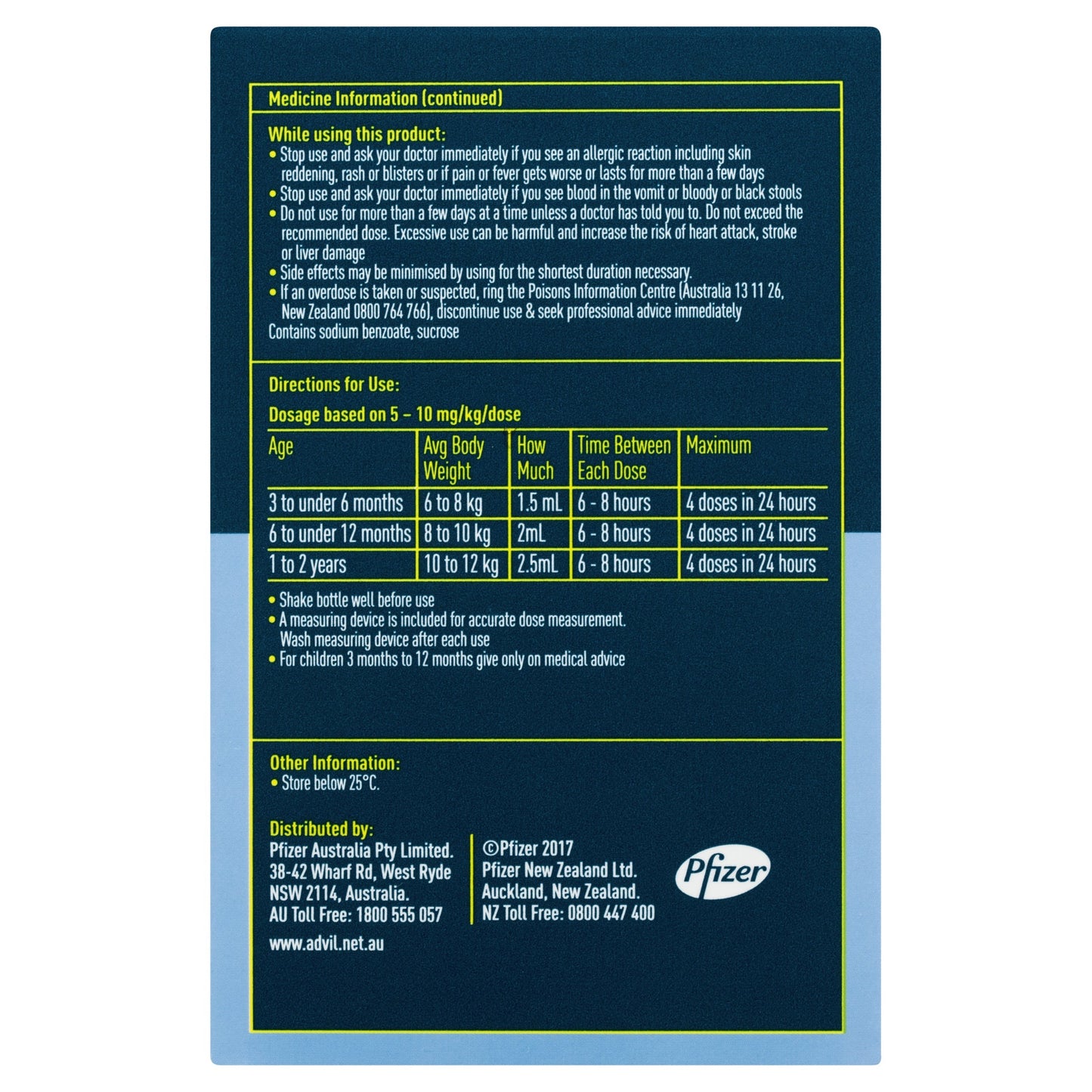 Advil Infants Pain & Fever Relief Drops 40ml