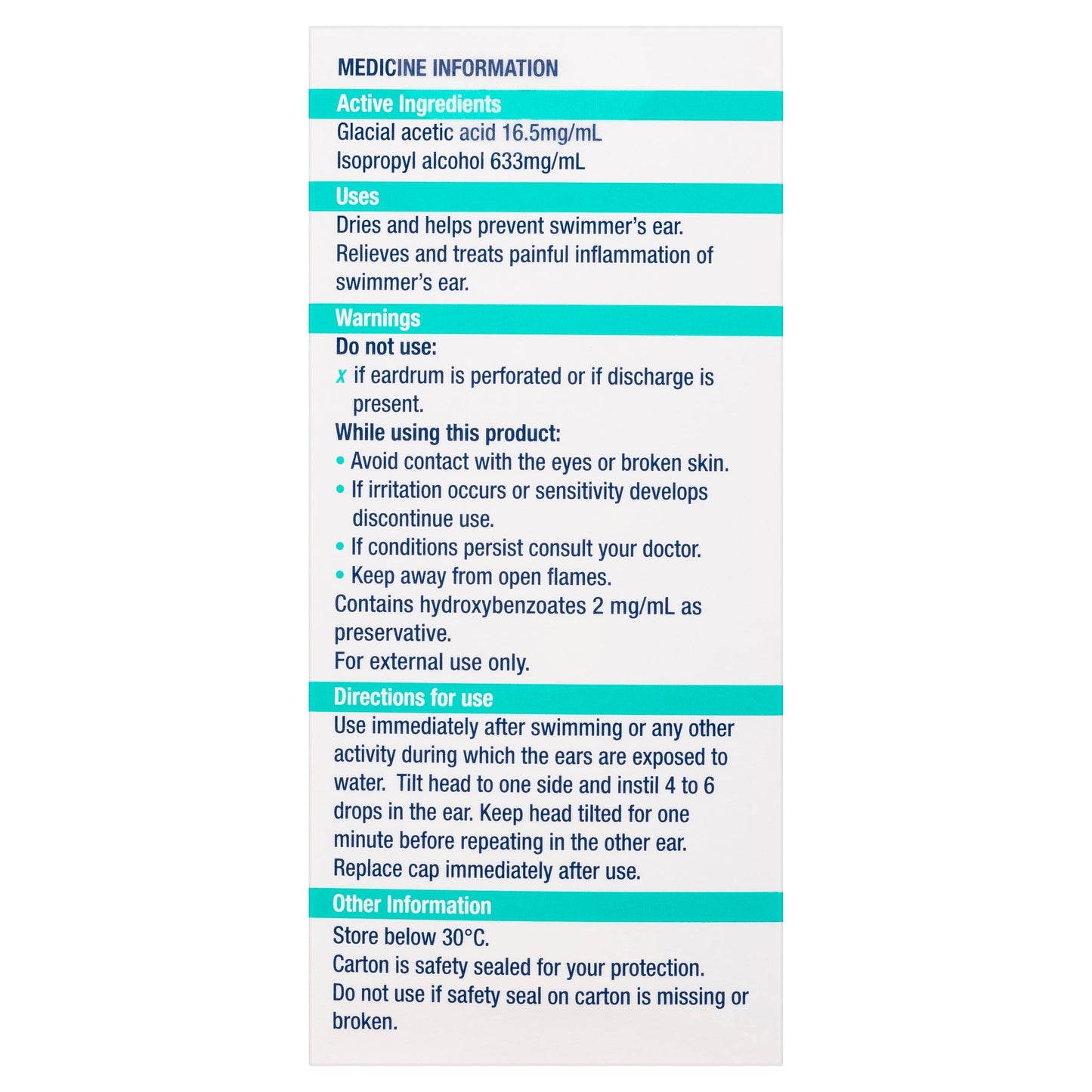 Ear Clear Swimmer's Ear 40ml