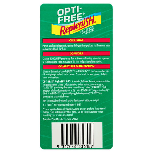 OPTI FREE REPLENISH TRVL PK 120ML