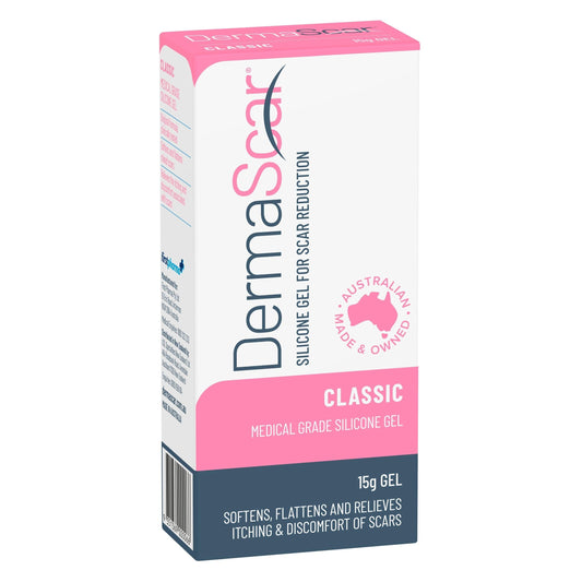 DermaScar Classic Silicone Gel for Scar Reduction 15g