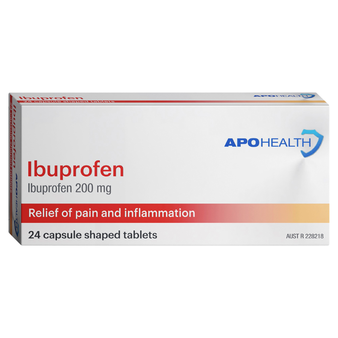 APO HEALTH Ibuprofen Blister Pack 24 Caplets