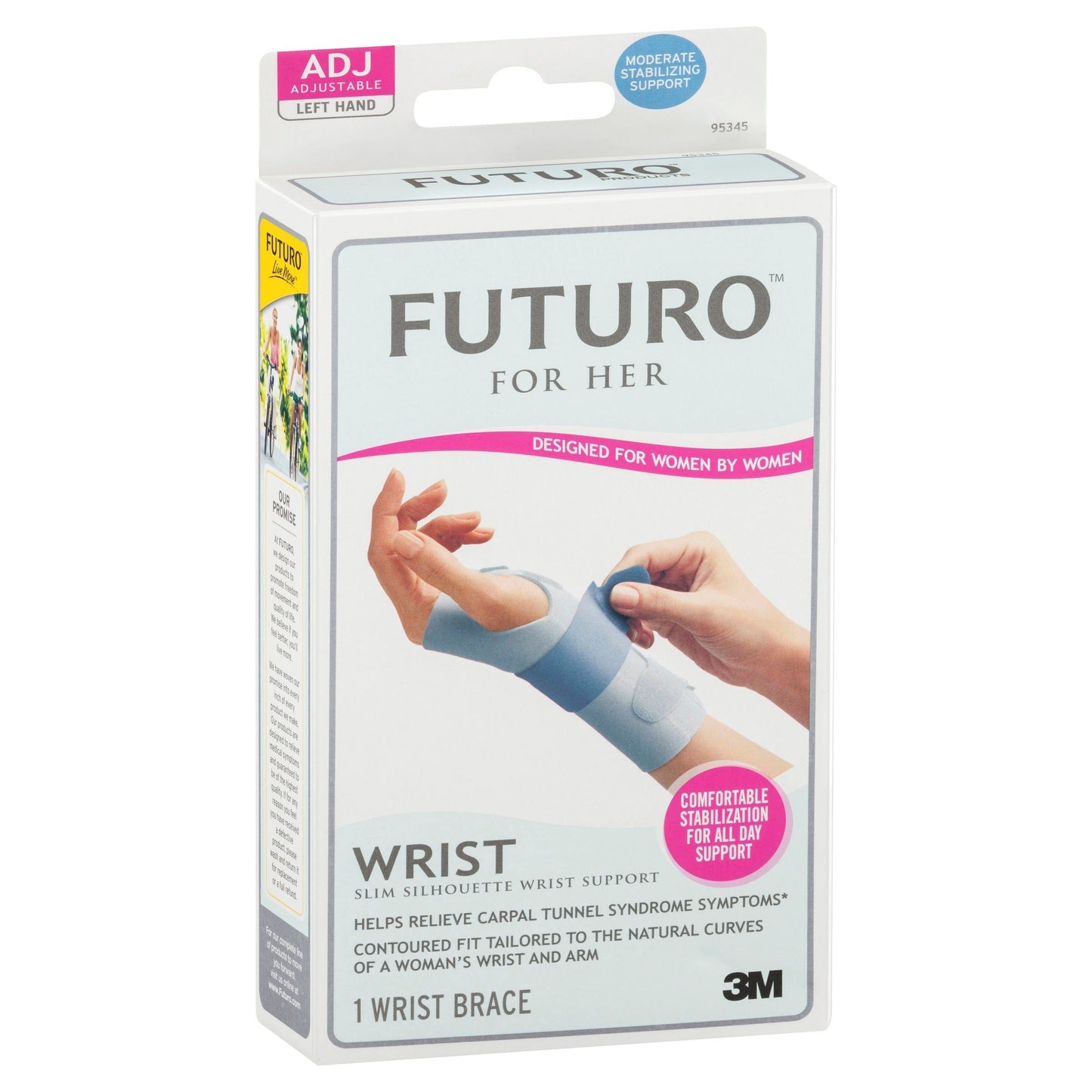 Futuro For Her Adjustable Wrist Brace (Left Hand)