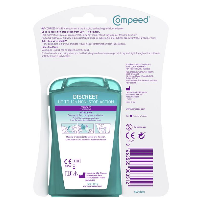 Compeed Cold Sore 15 Patches