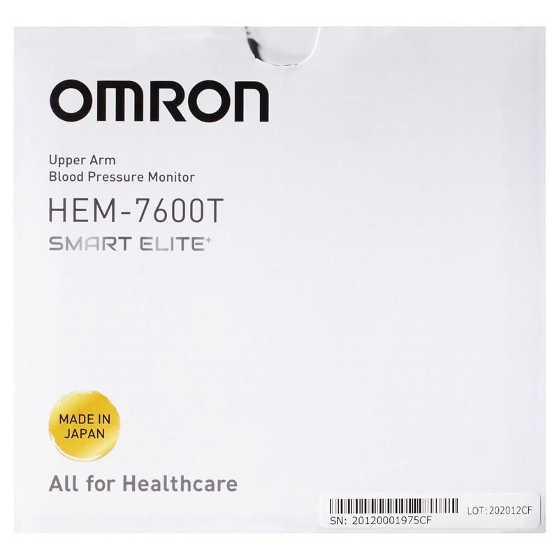 Omron Smart Elite HEM7600T Blood Pressure Monitor Bluetooth Tubeless
