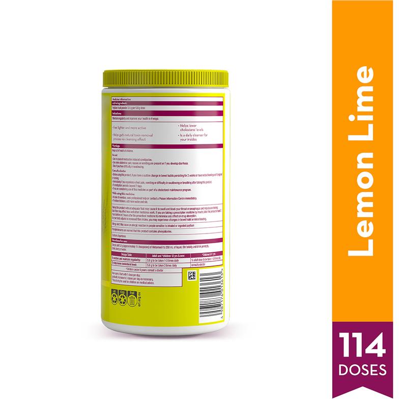 Metamucil Fibre Supplement Lemon Lime Smooth 114 Doses