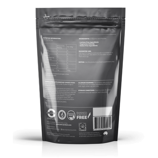 D-Aspartic Acid (D-AA) Powder - STELLAR PHARMACY