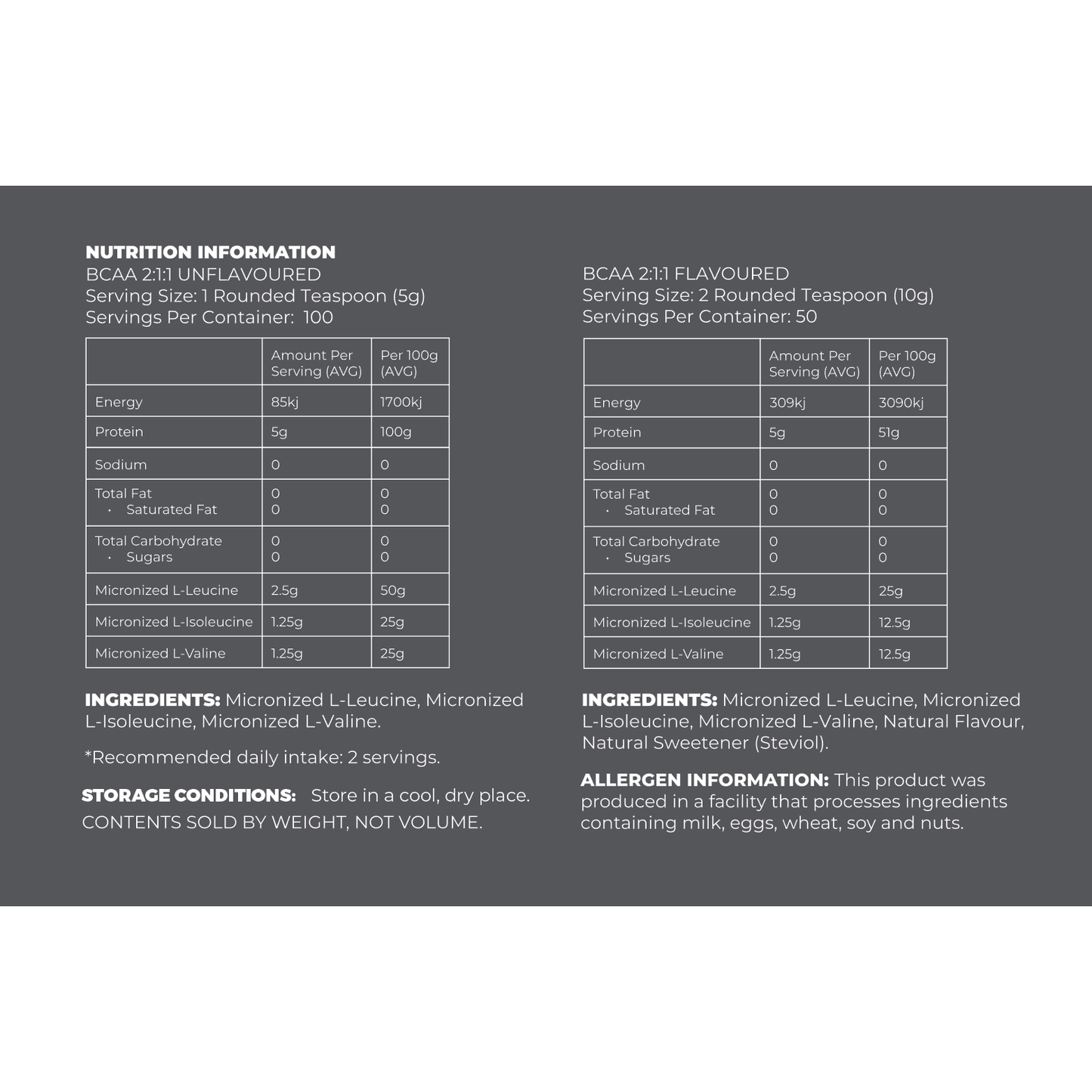 BCAA Powder 2:1:1 - STELLAR PHARMACY
