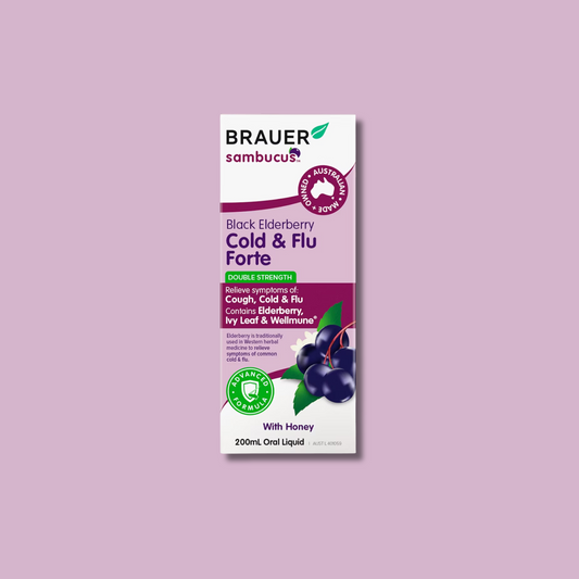BRAUER BLACK ELDER C&F FORTE ADULT 200ML - STELLAR PHARMACY
